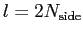 $l=2{N_{\rm side}}$