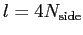 $l=4{N_{\rm side}}$