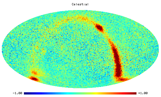 53 GHz (A+B)/2 COBE Sky Map in Celestial Coordinates